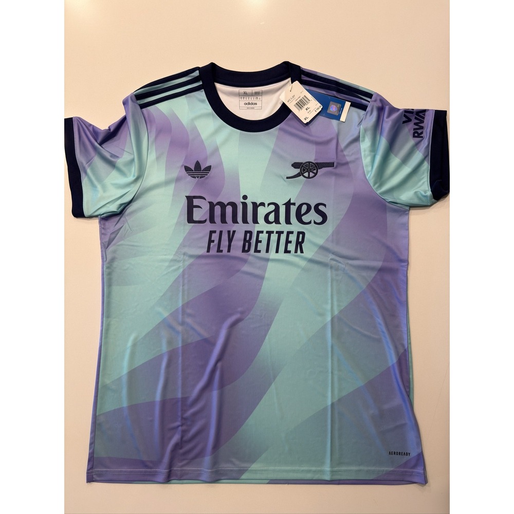 Adidas Arsenal 3rd Jersey IZ0114 Men's XL Clear Aqua Soccer AEROREADY